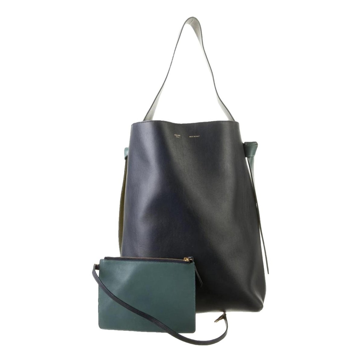 Twisted leather handbag