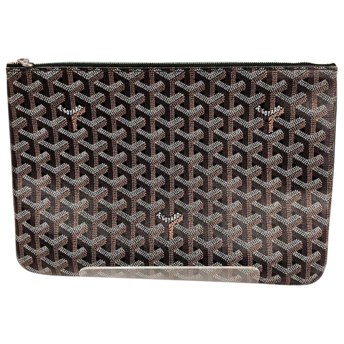 Sénat leather clutch bag