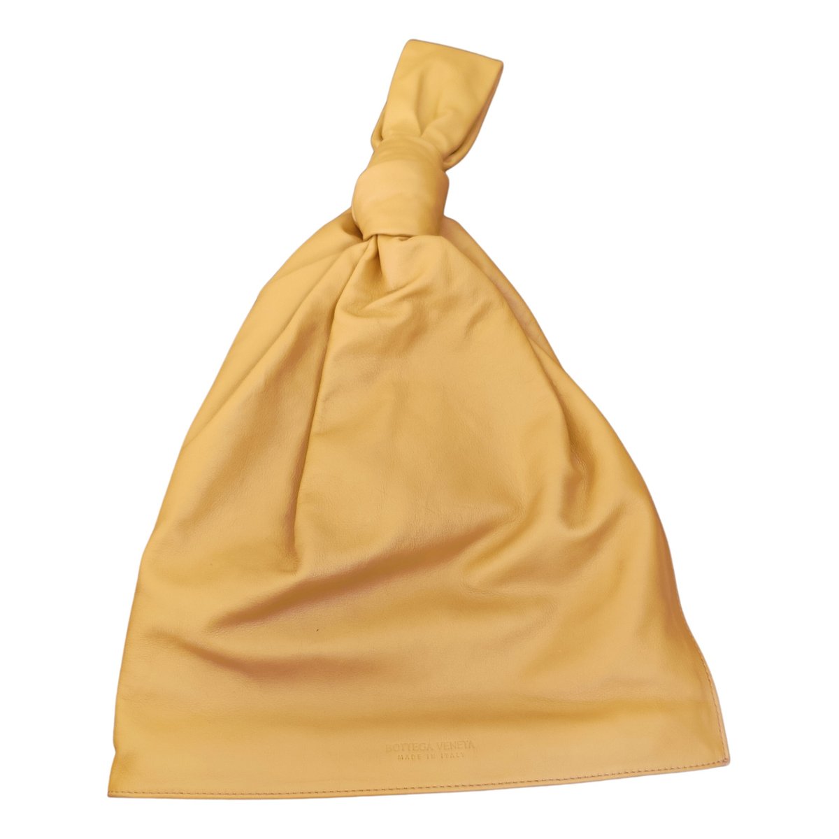 Twist leather clutch bag
