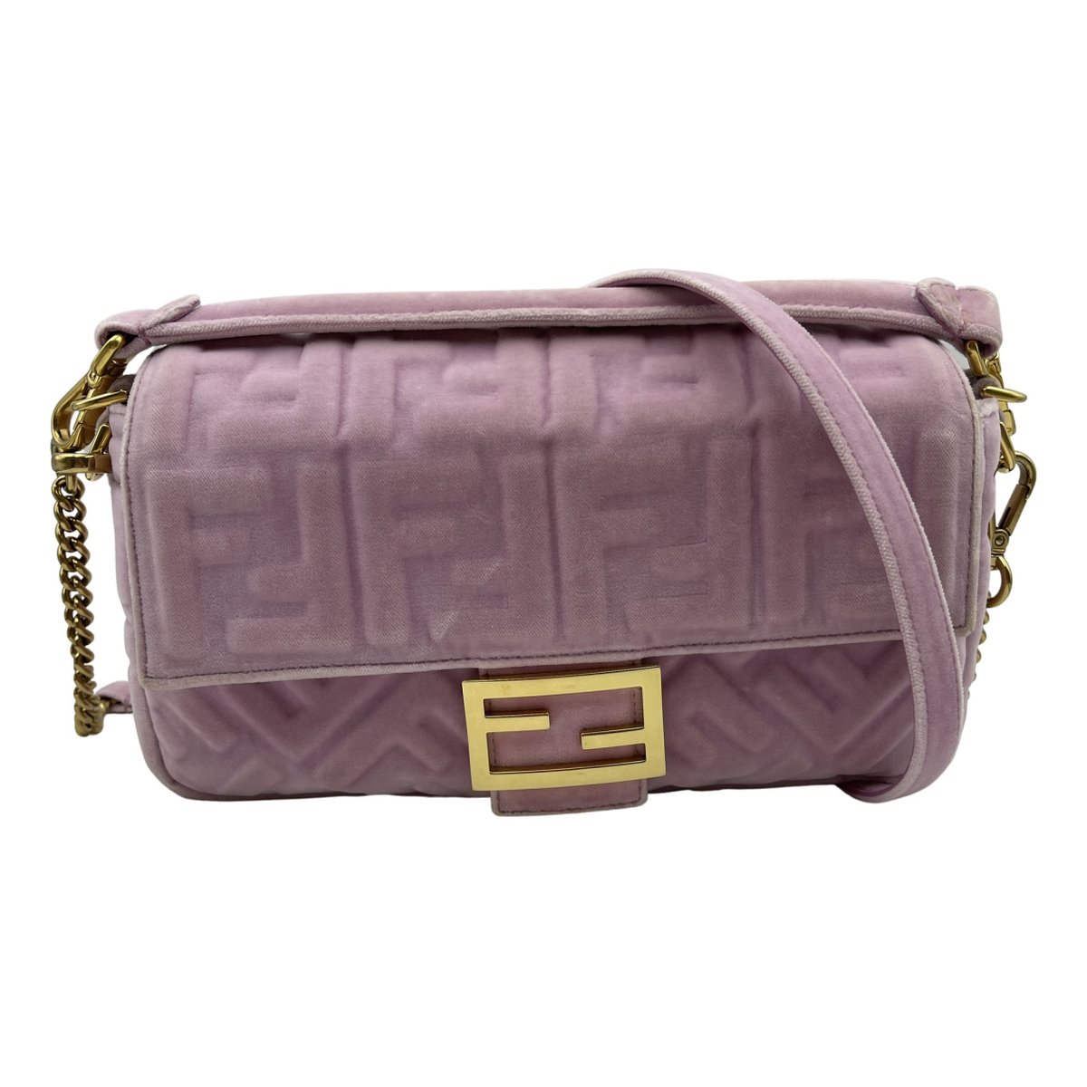Baguette velvet handbag