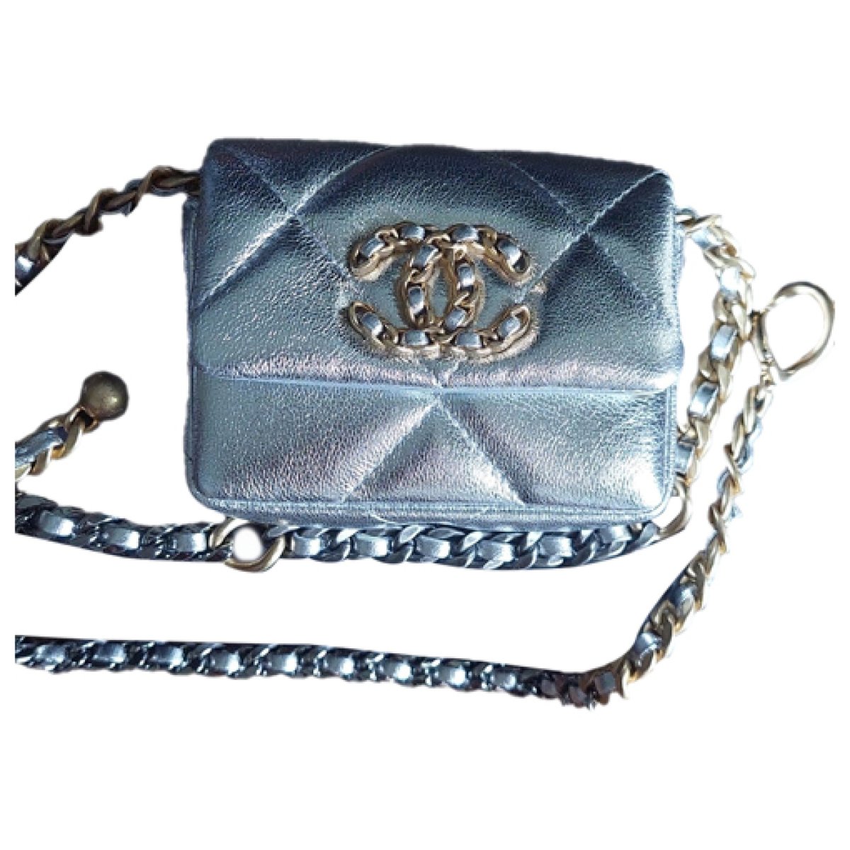 Trendy CC leather crossbody bag