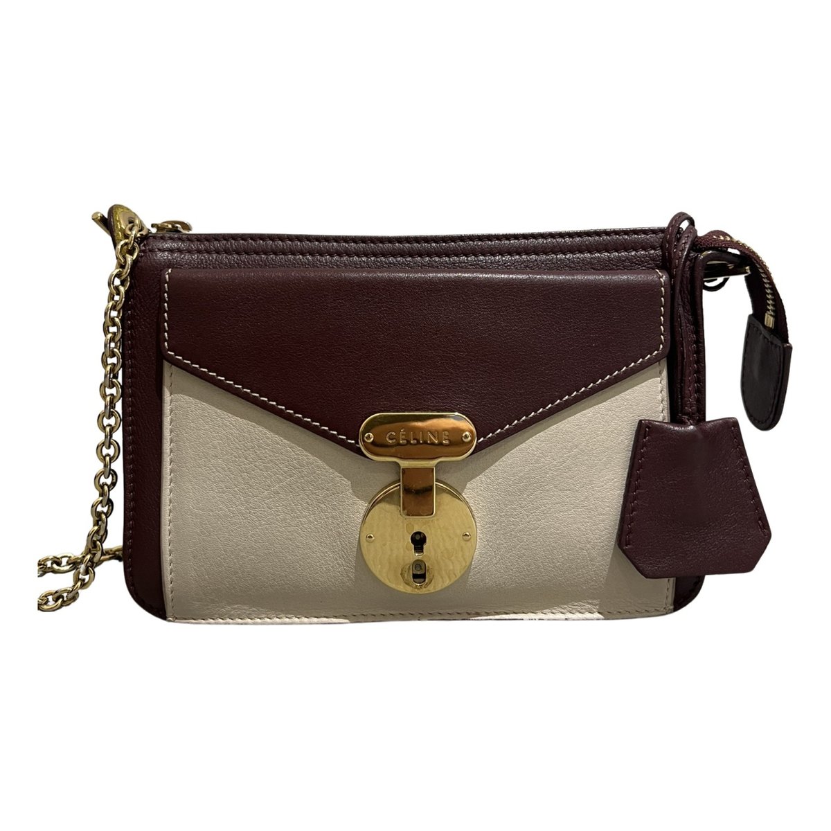Pocket leather crossbody bag