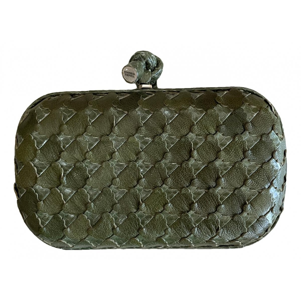 Pochette Knot leather clutch bag