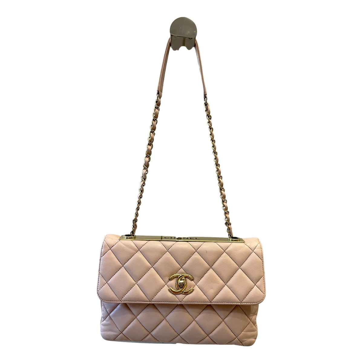 Trendy CC Flap leather handbag