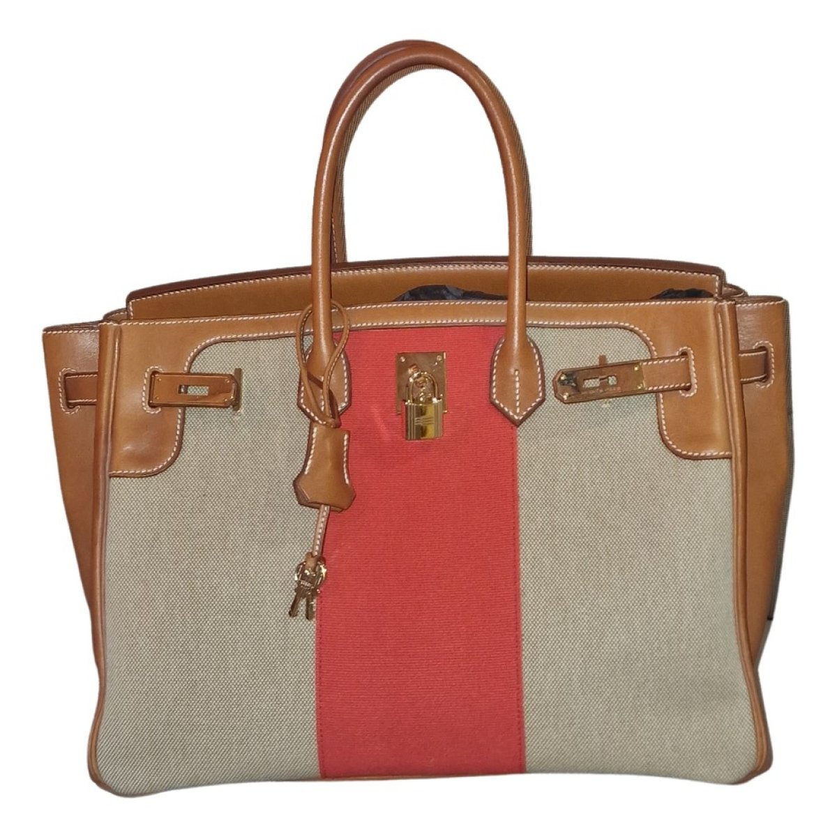 Birkin 35 cloth handbag