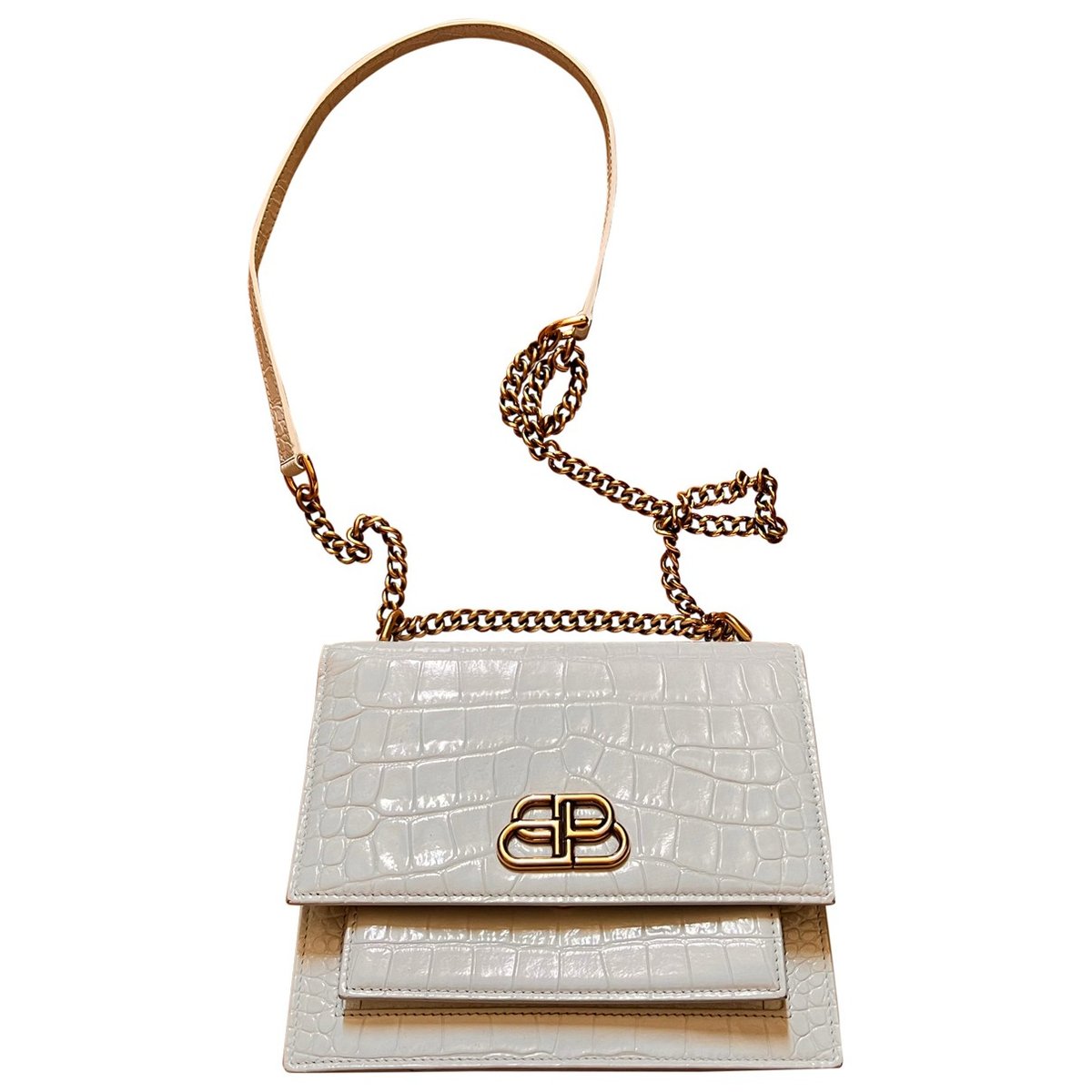 Sharp leather handbag