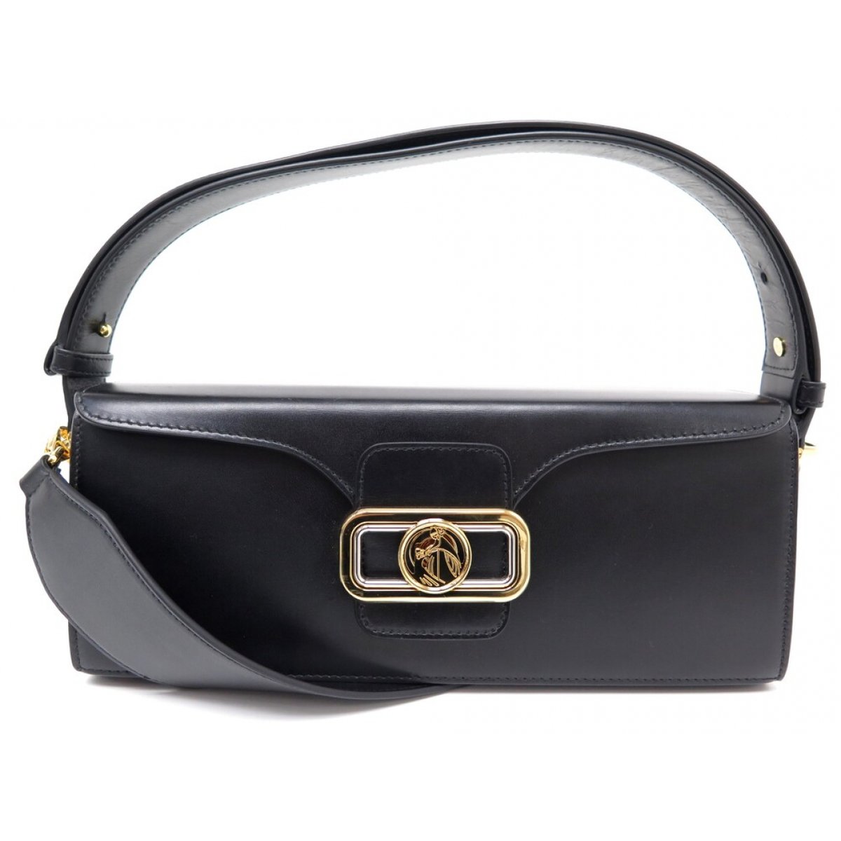 Pencil leather handbag