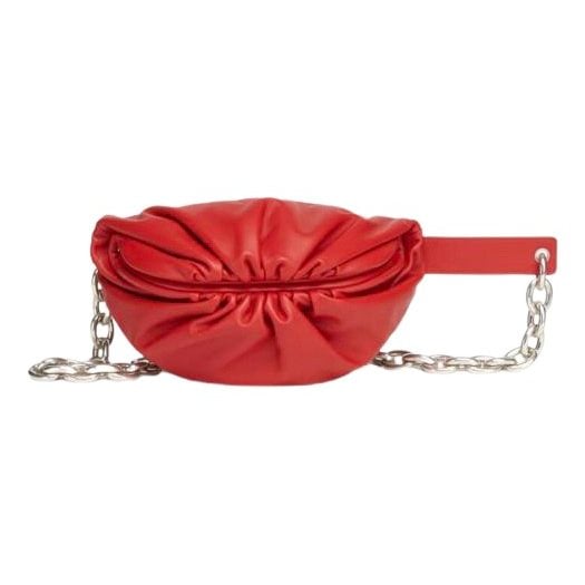 Pouch leather handbag