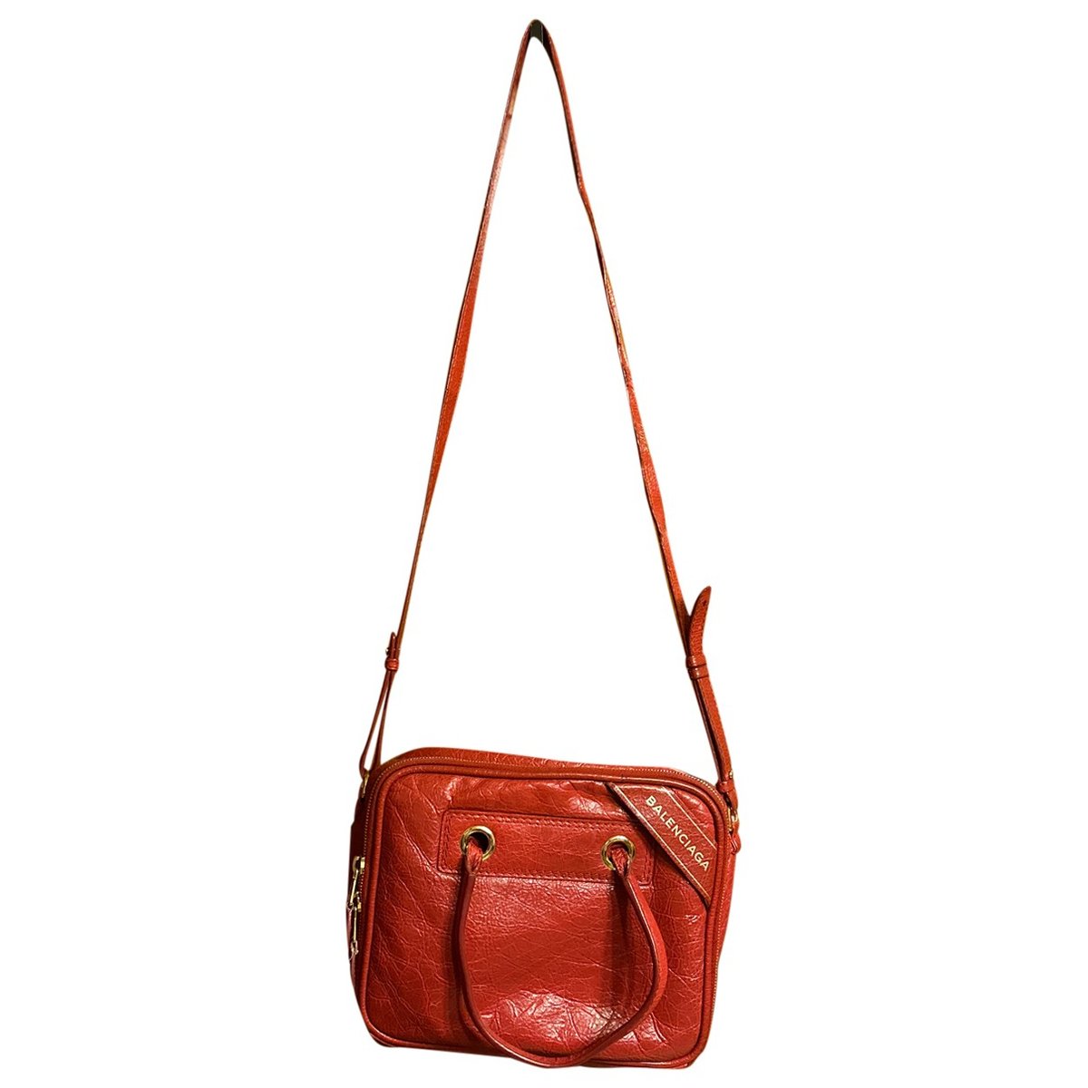 Blanket leather crossbody bag