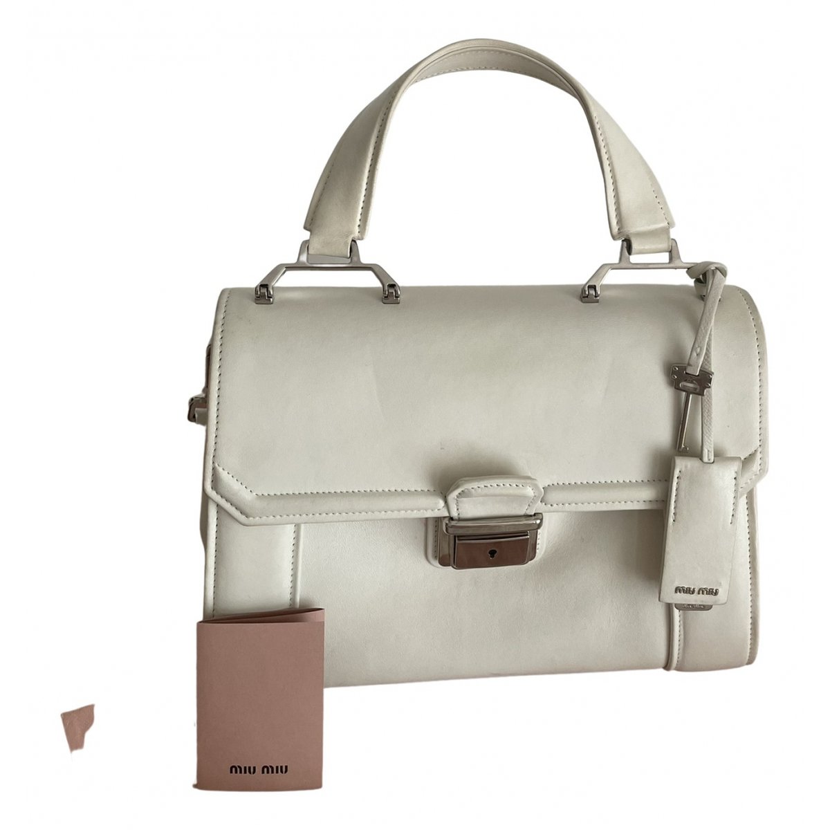 Madras leather handbag