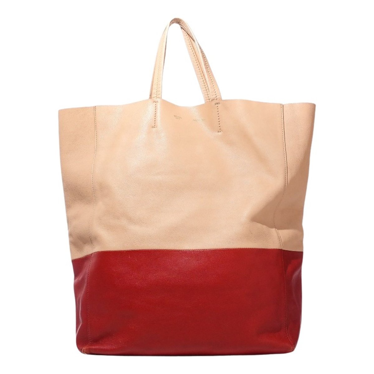 Cabas leather handbag