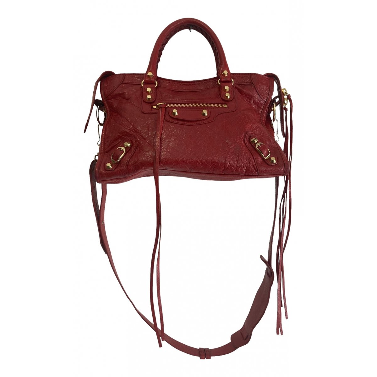 Classic Metalic leather handbag