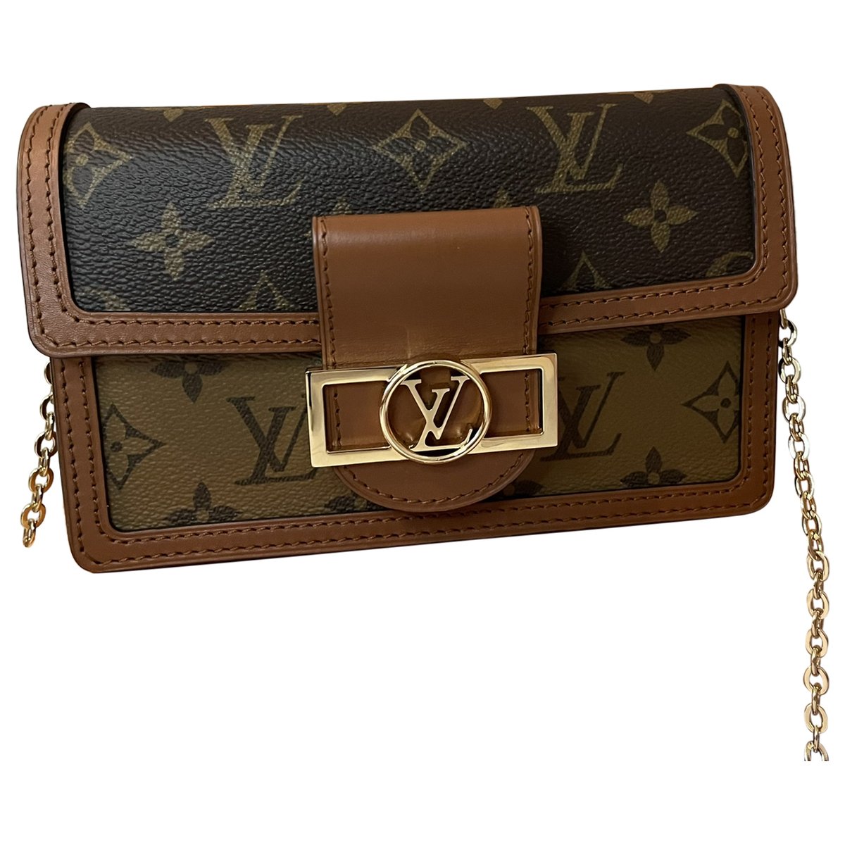 Dauphine leather handbag