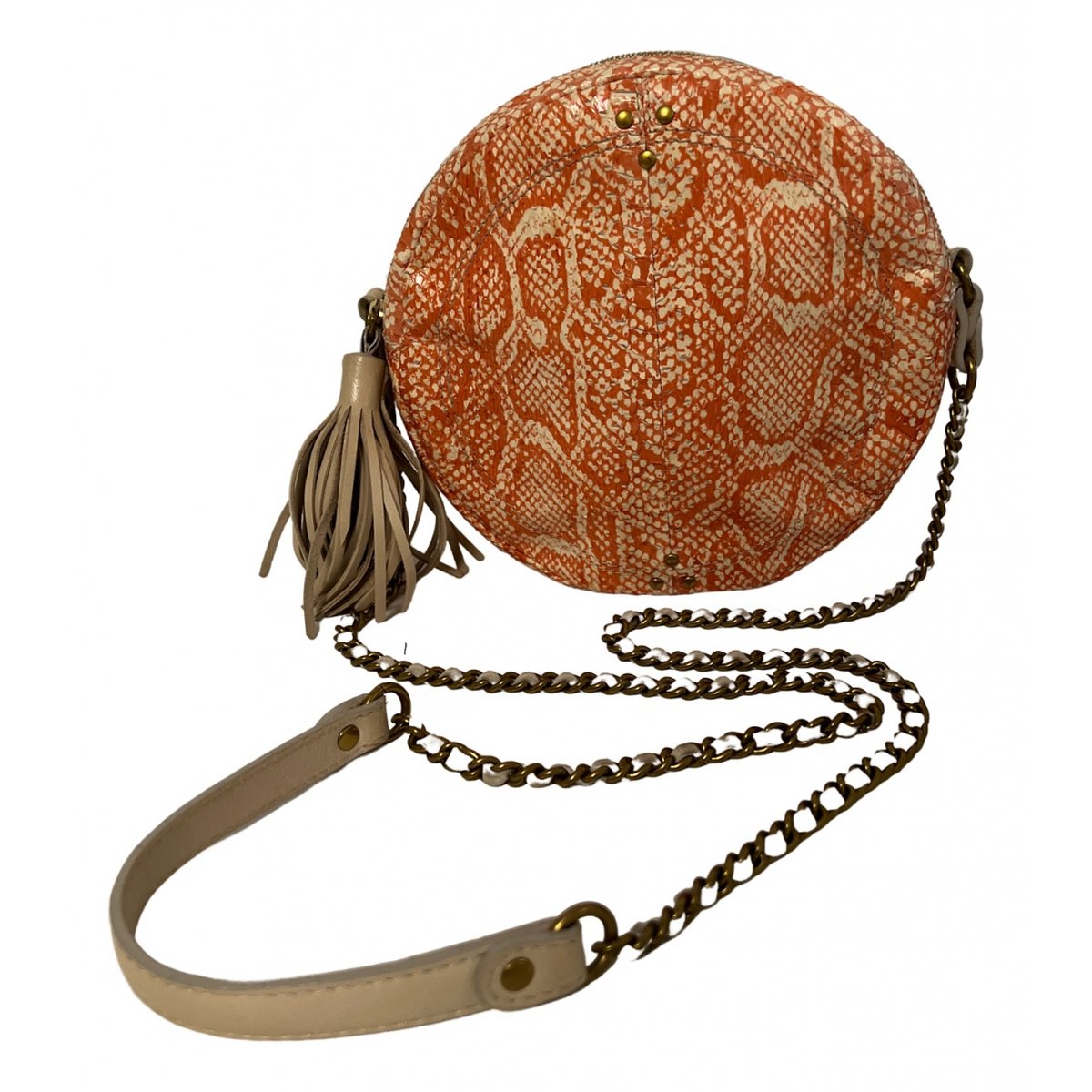Rémi python crossbody bag