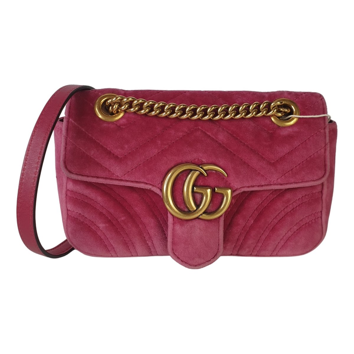 GG Marmont Flap velvet crossbody bag