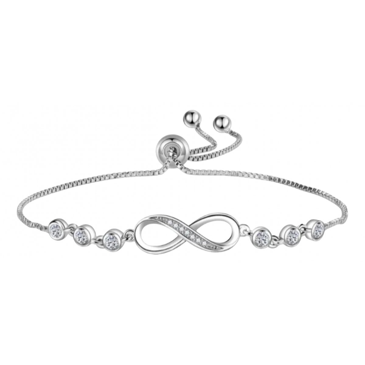Tennis silver bracelet