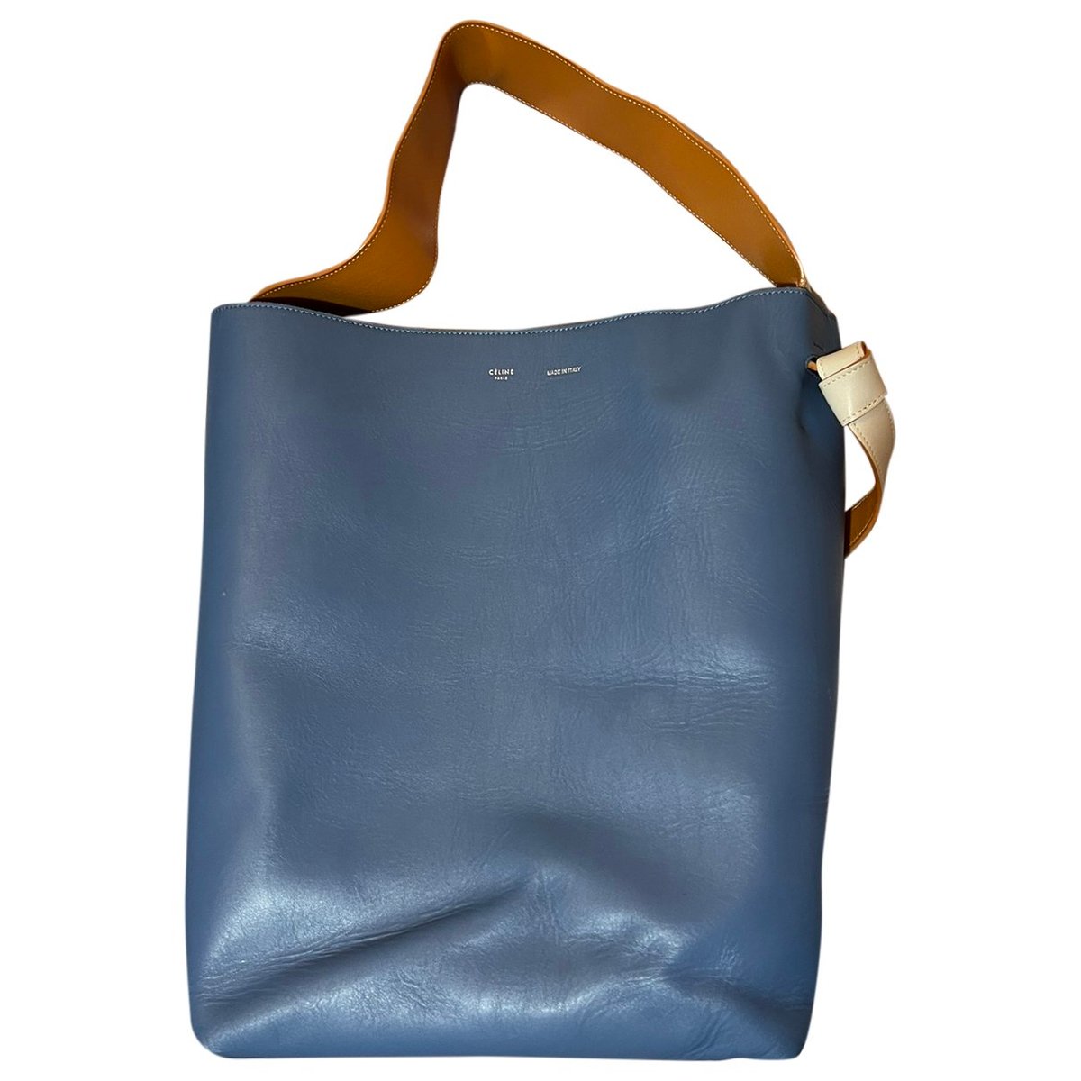 Twisted leather tote