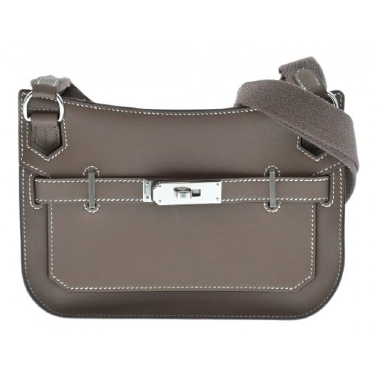 Box leather handbag