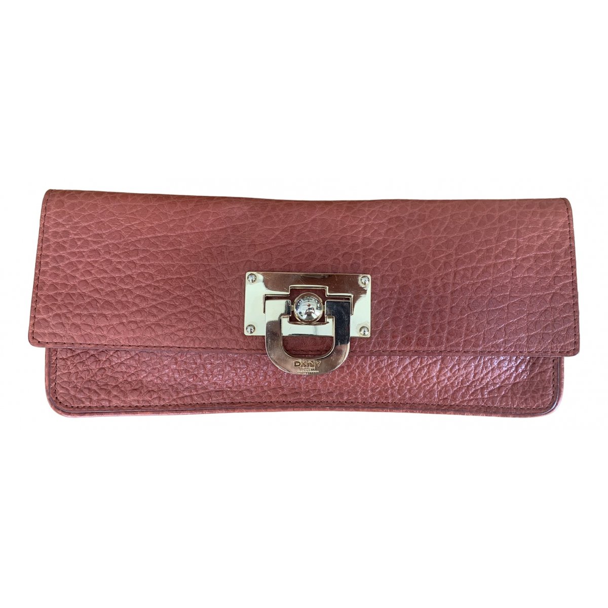 Leather clutch bag