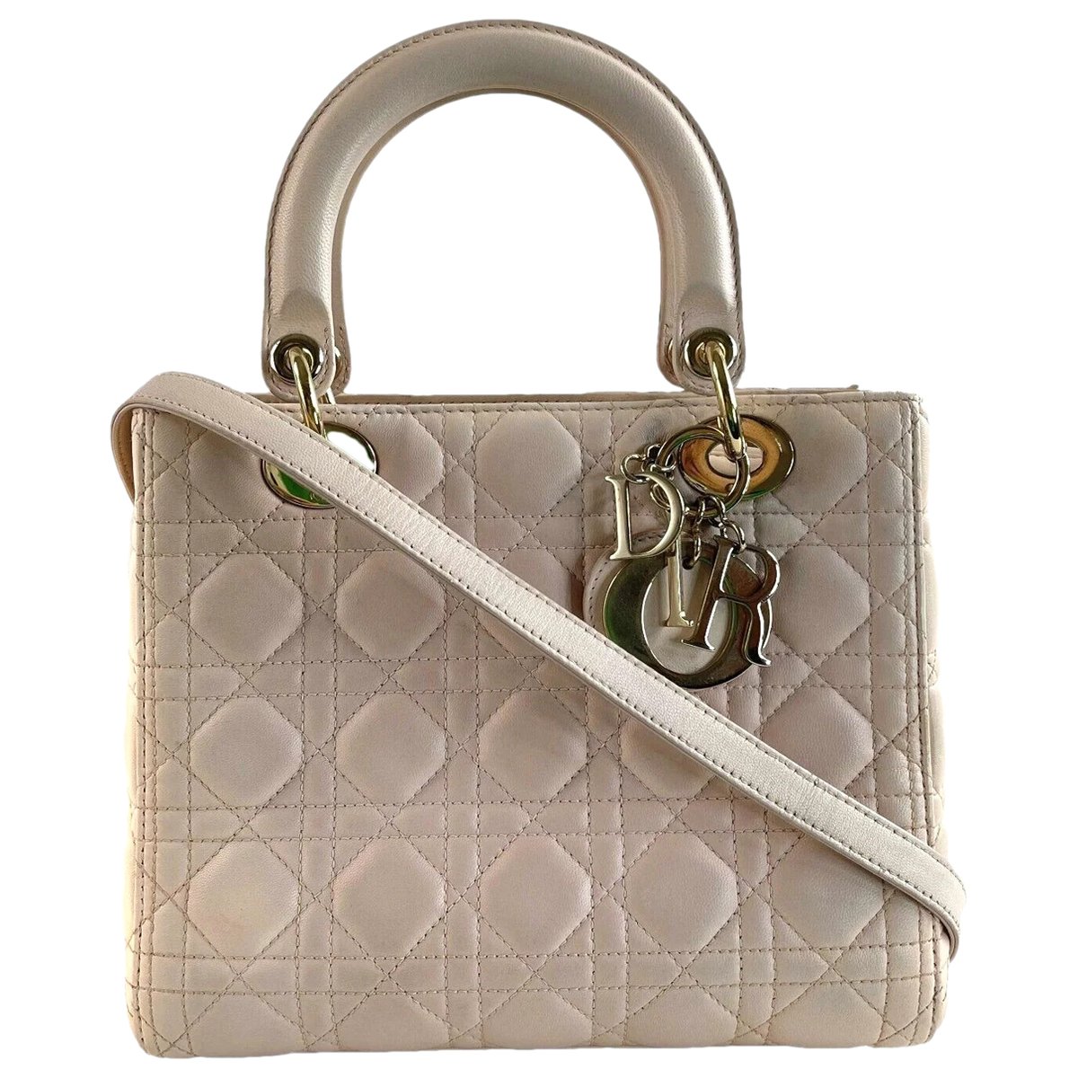 Lady Dior leather handbag