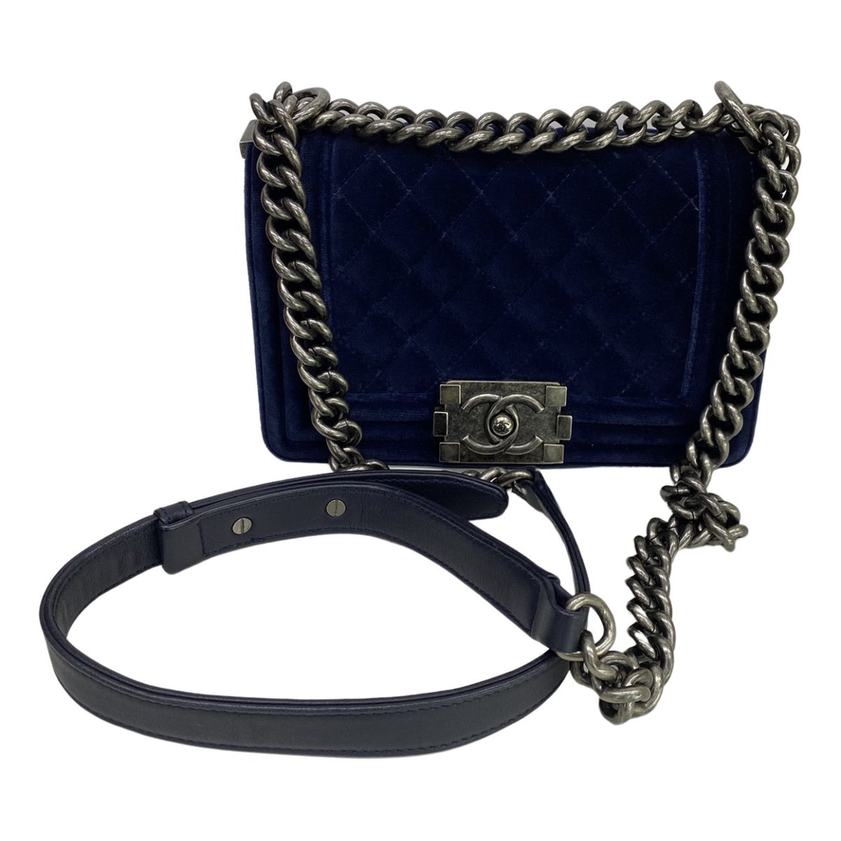Boy velvet crossbody bag