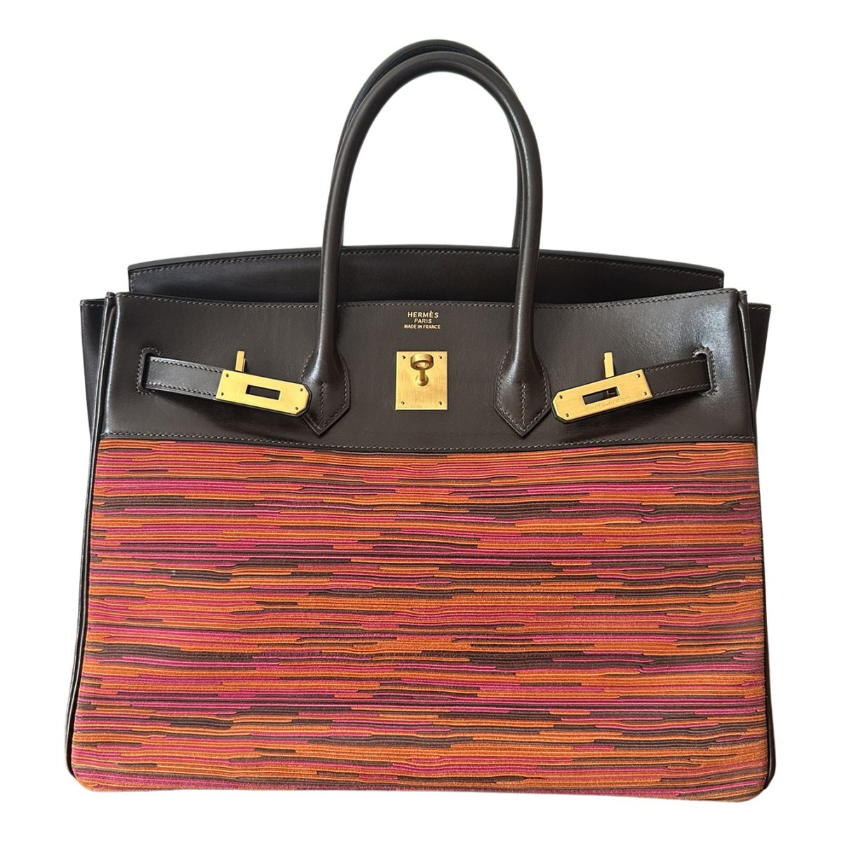 Birkin 35 leather handbag