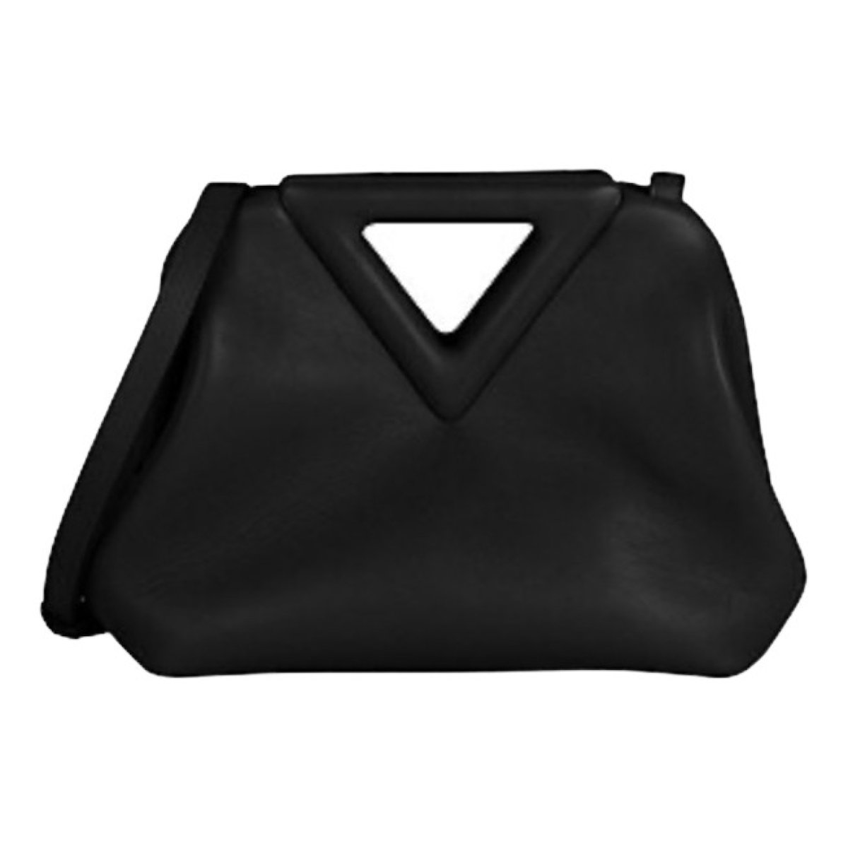 Point leather crossbody bag
