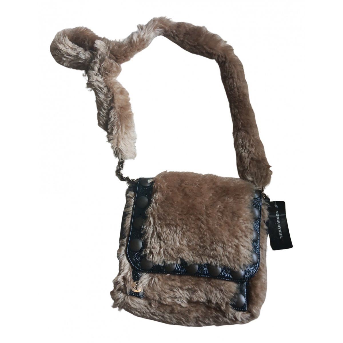 Faux fur crossbody bag