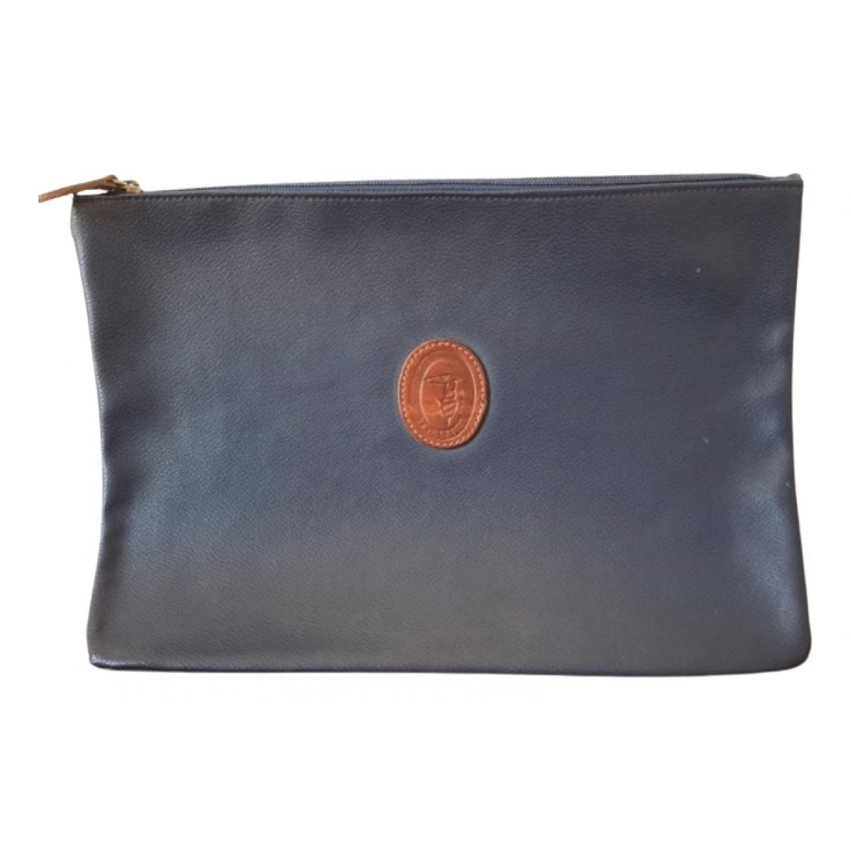 Leather clutch bag
