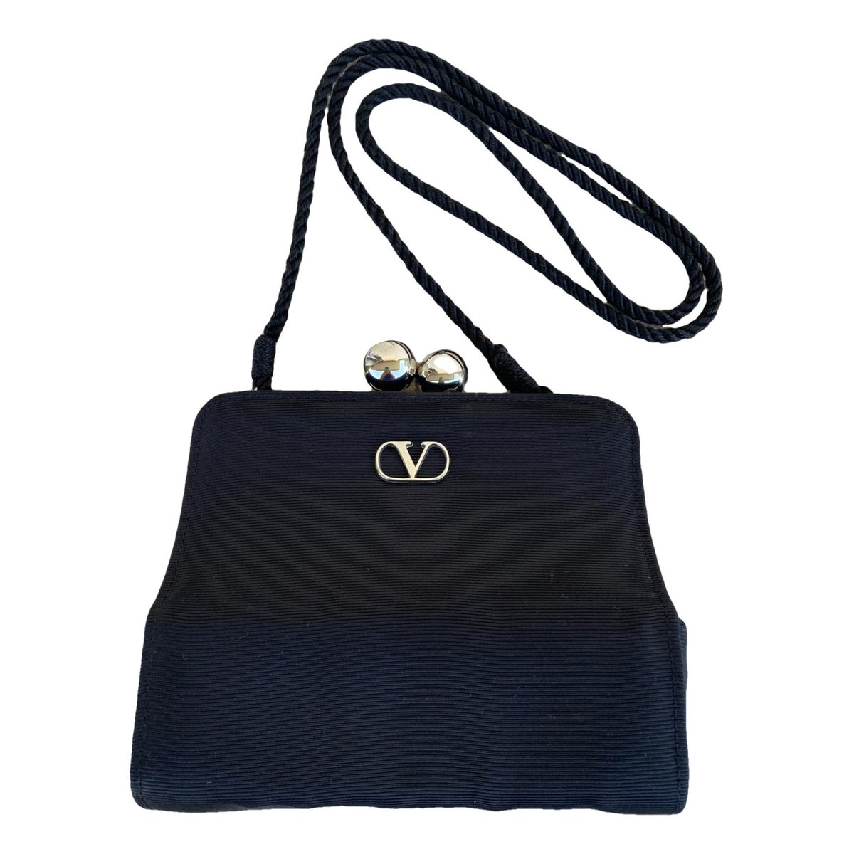 VLogo cloth clutch bag