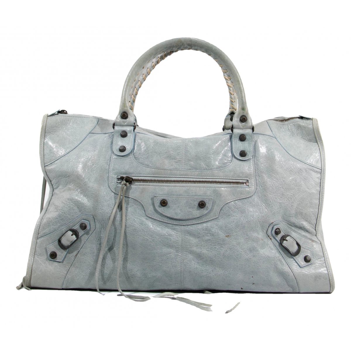 Work leather handbag