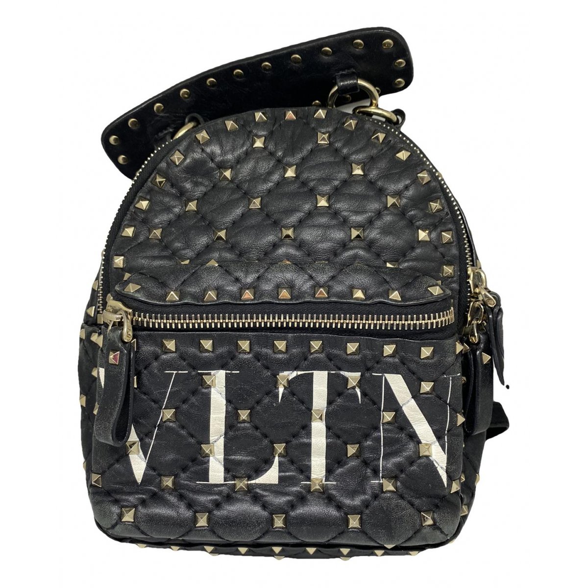 Rockstud spike leather mini bag