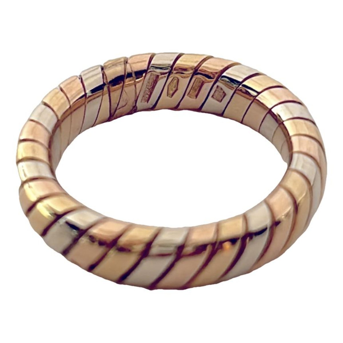 Tubogas yellow gold ring