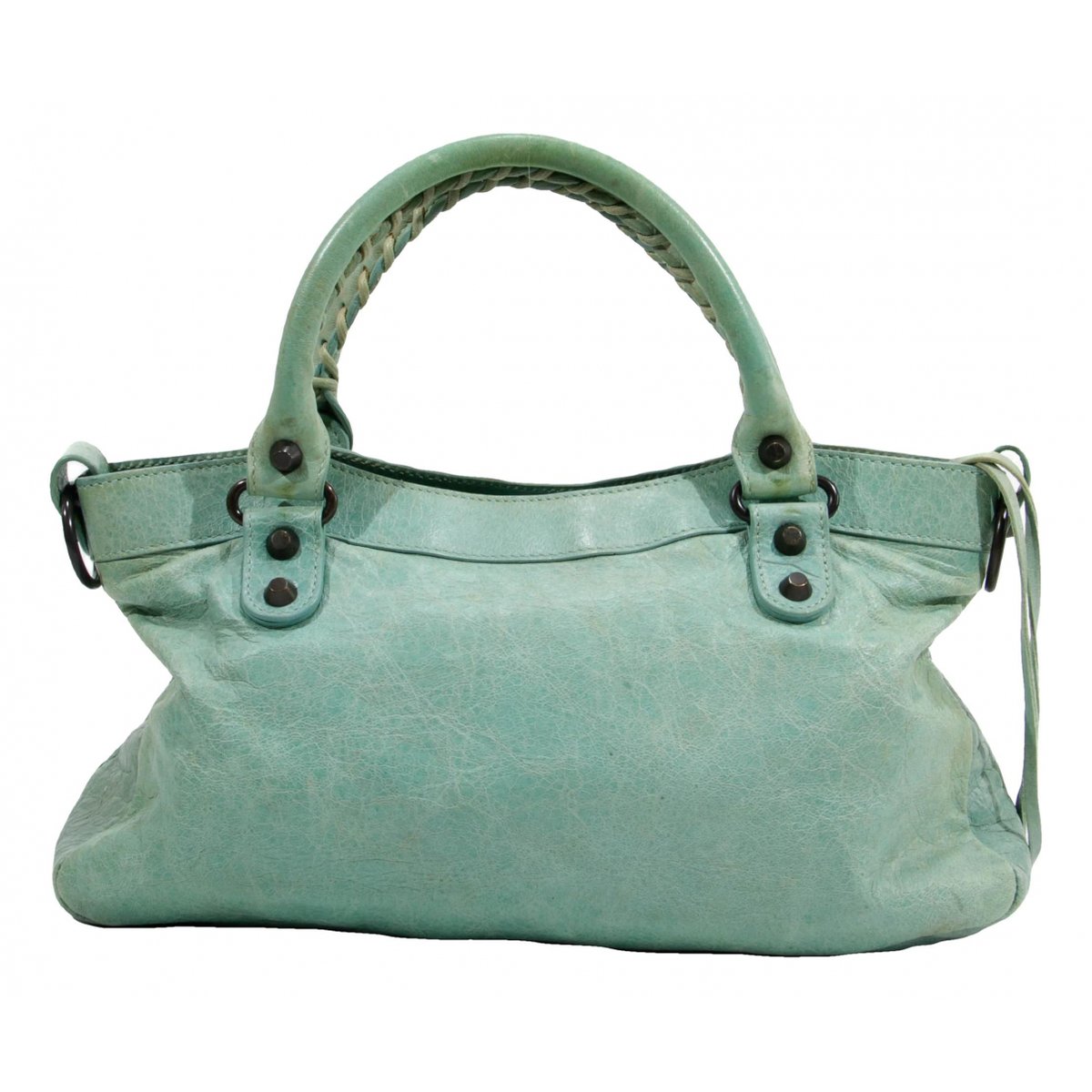 First leather handbag