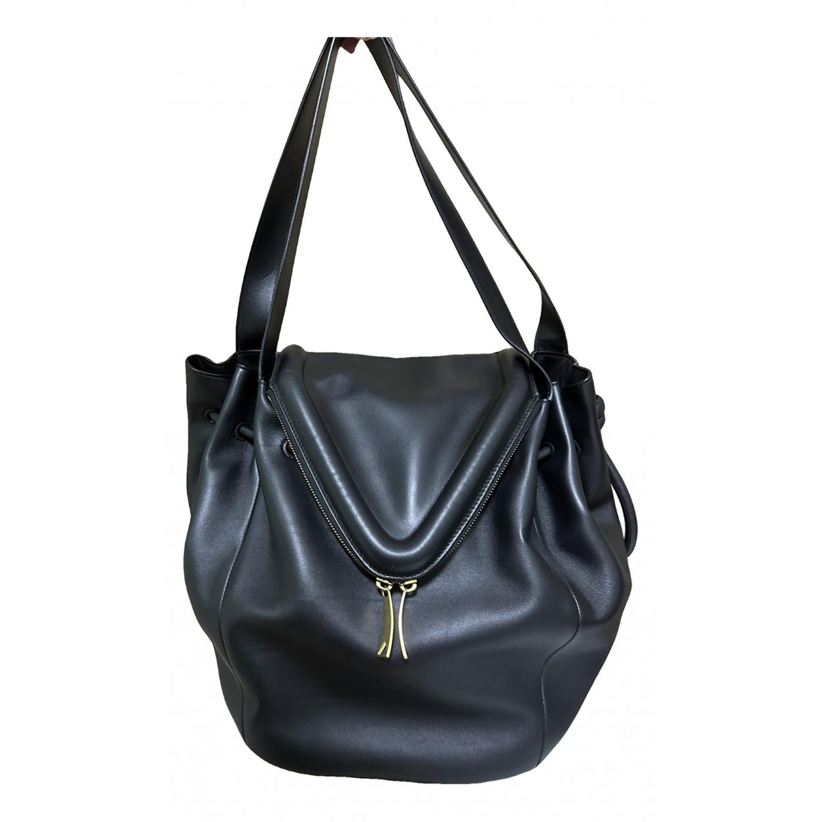 Beak leather handbag