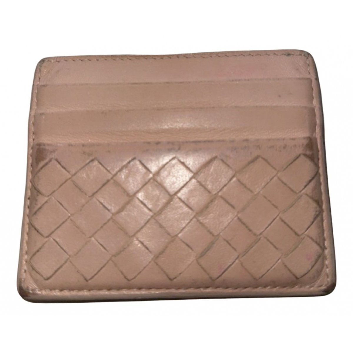 Intrecciato leather wallet
