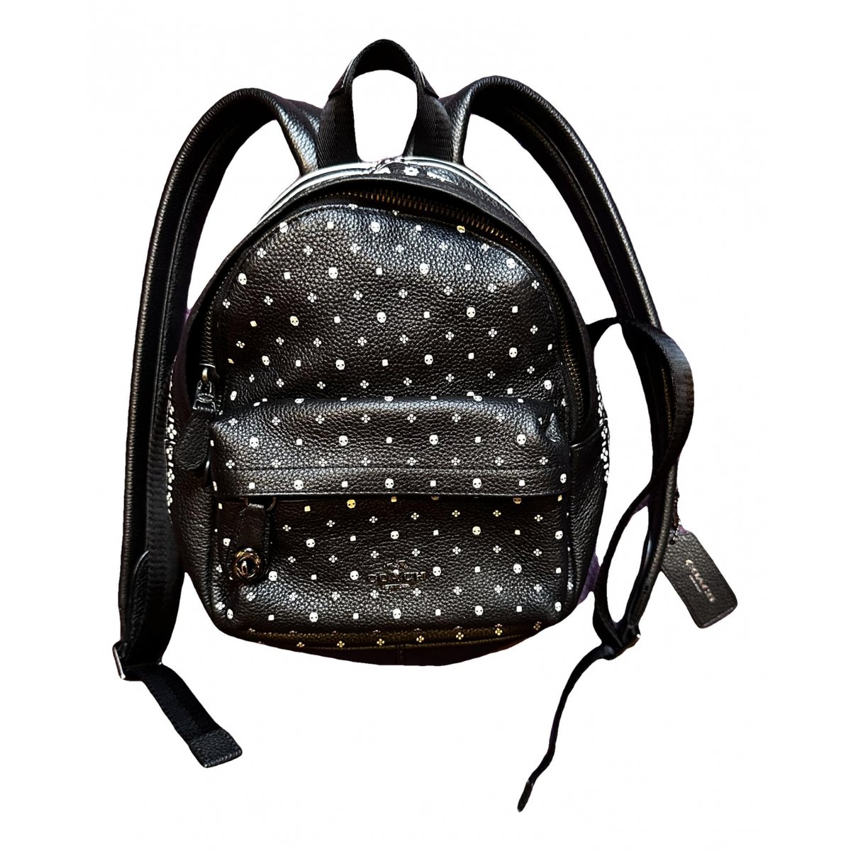 Campus leather backpack