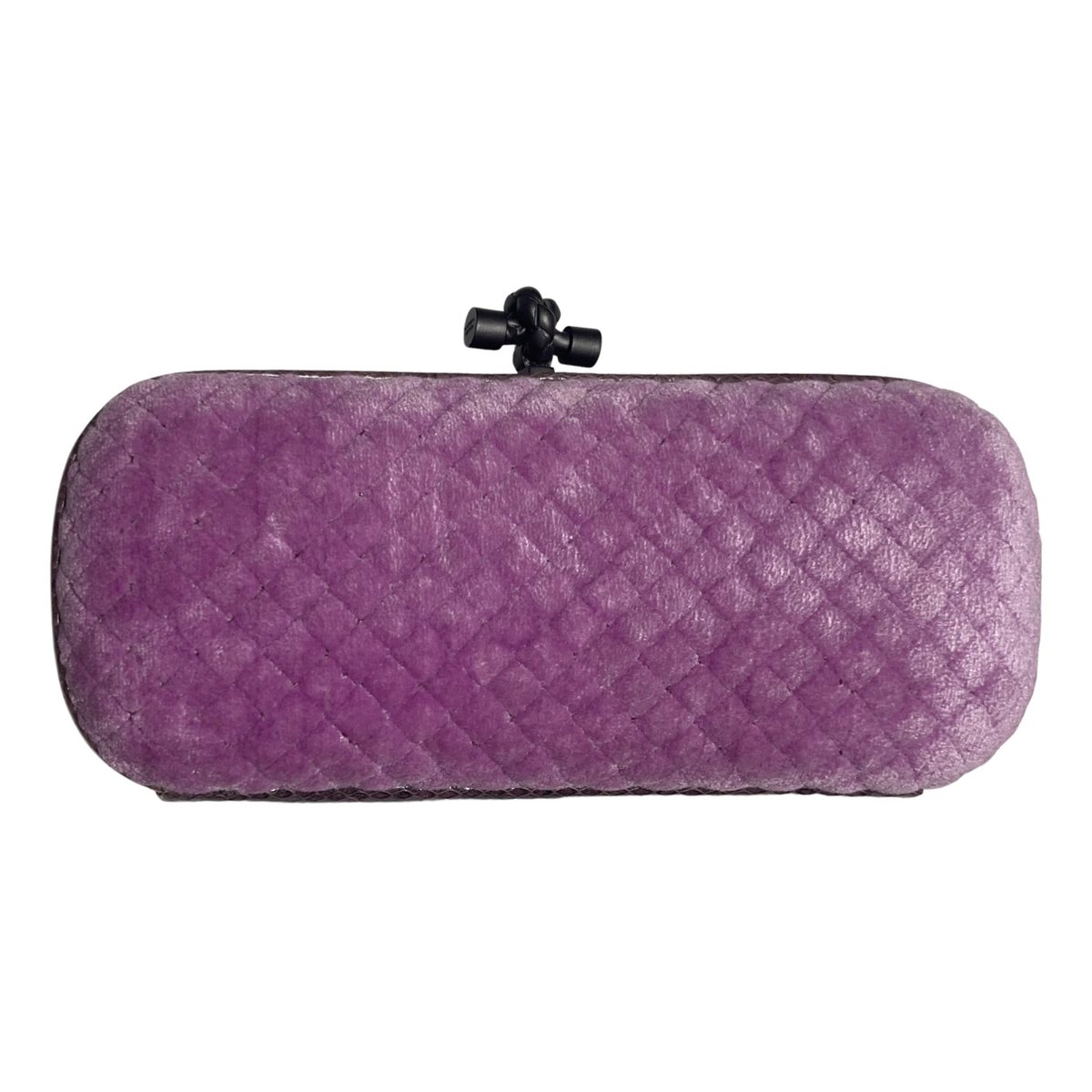 Pochette Knot velvet clutch bag