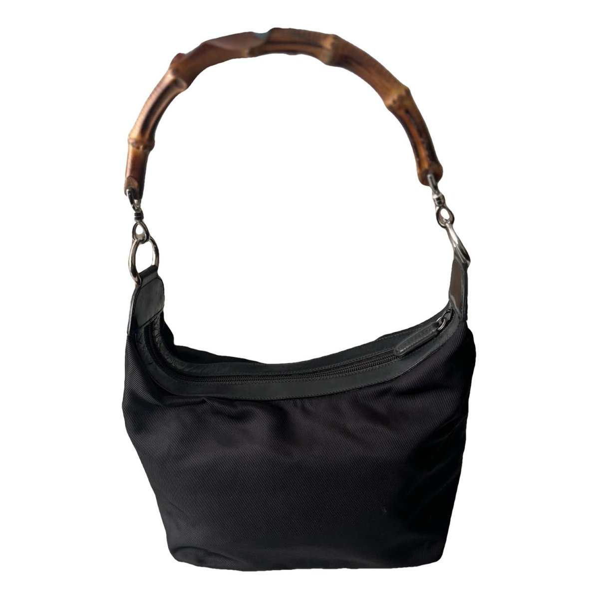 Bamboo Zip Top Handle handbag