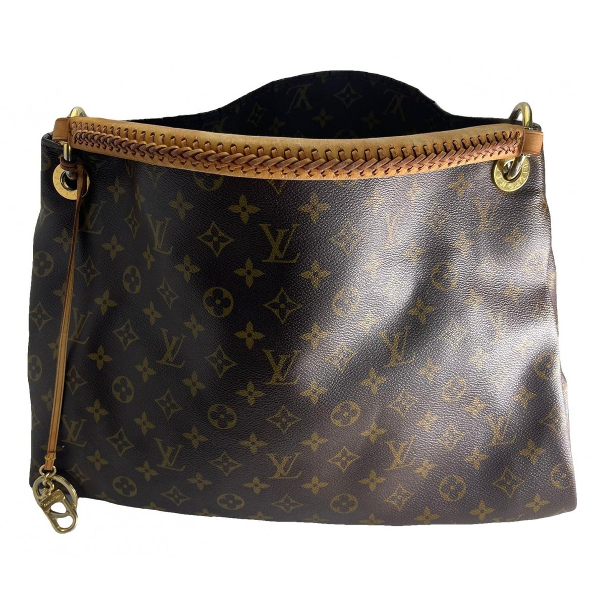 Artsy leather handbag