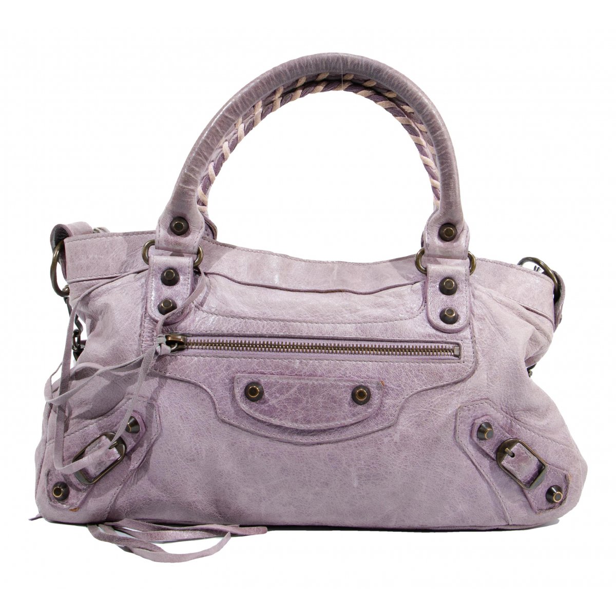 First leather handbag