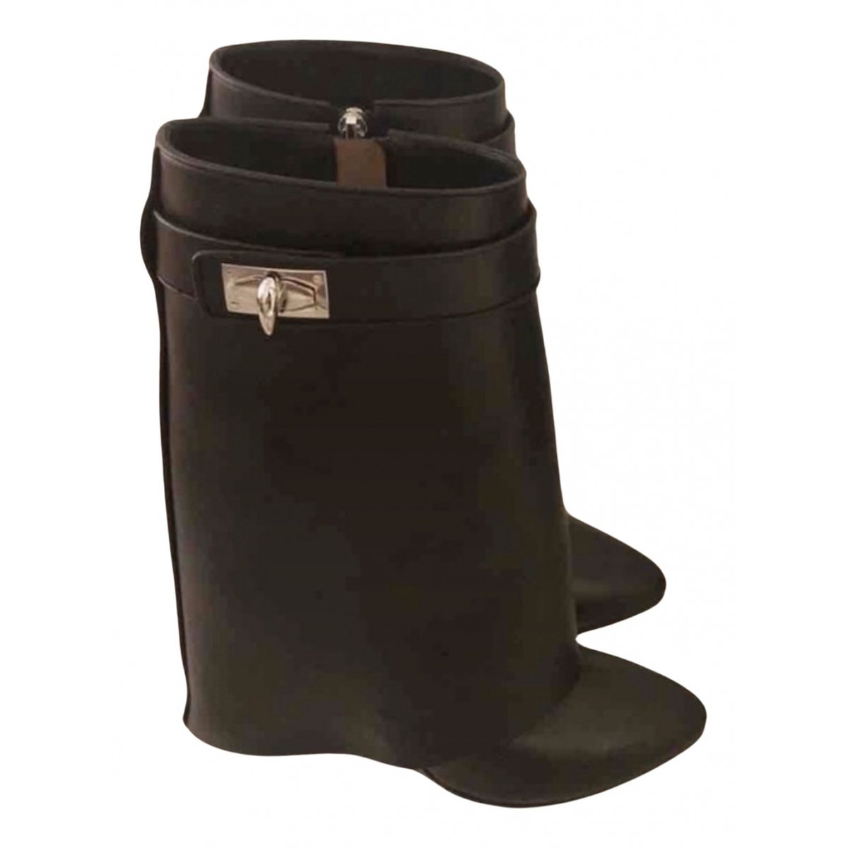 Shark leather ankle boots