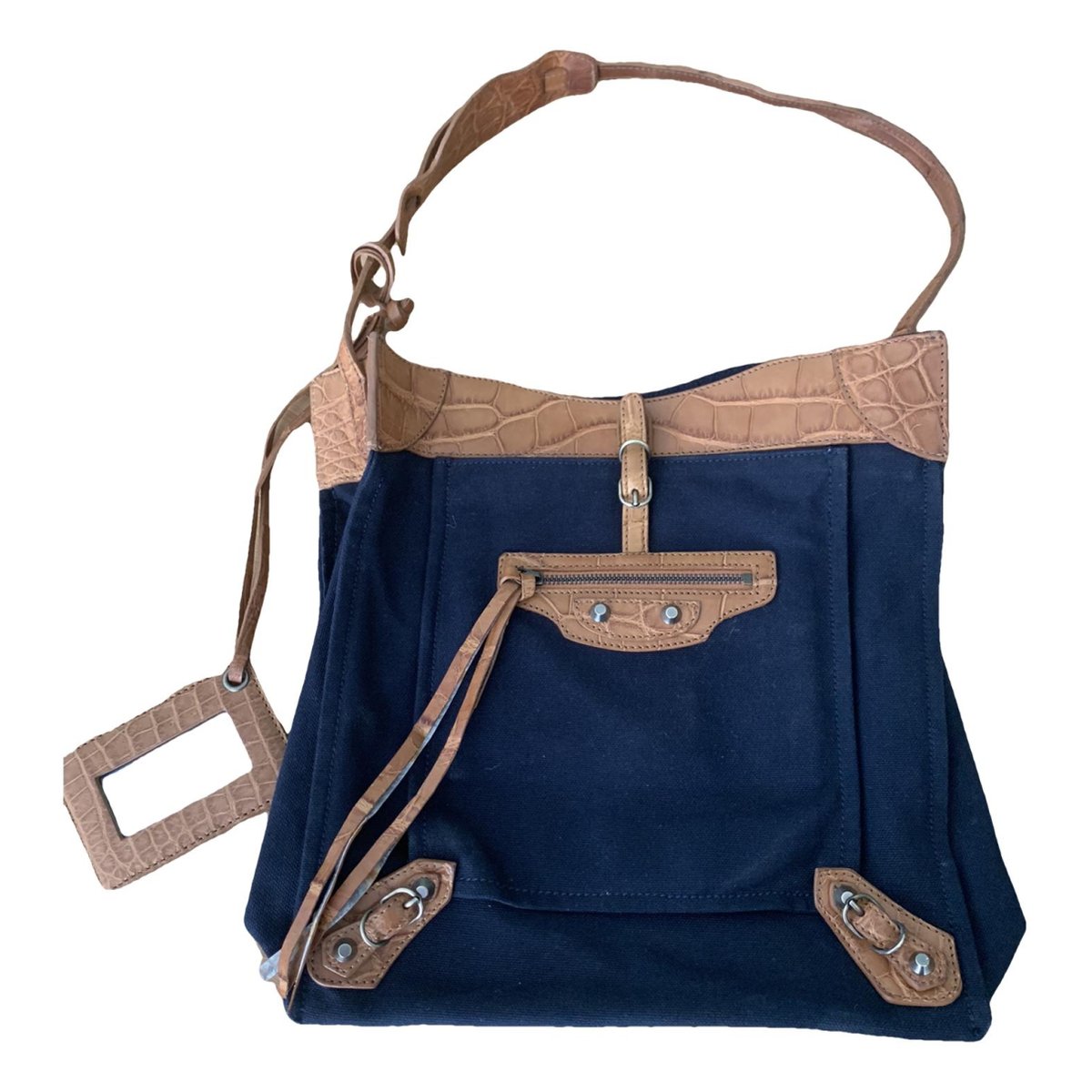 City linen handbag