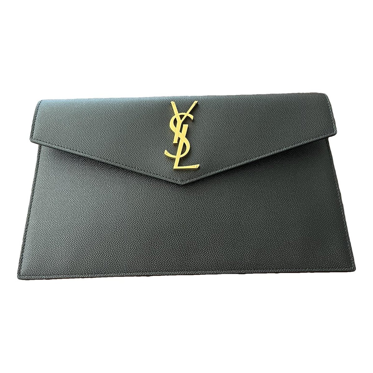 Uptown leather clutch bag