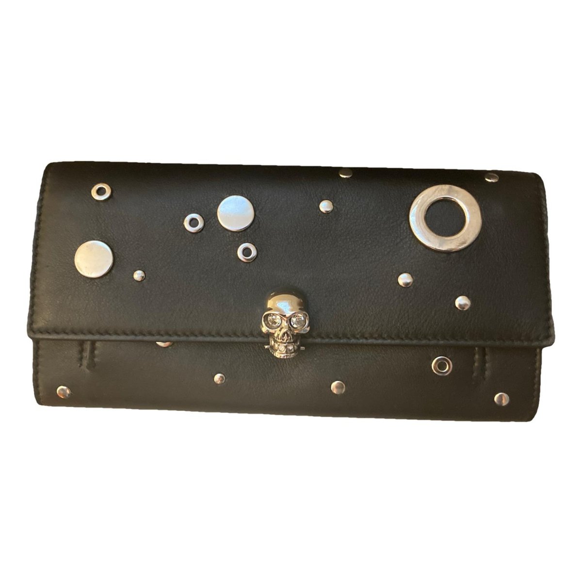 Skull leather handbag