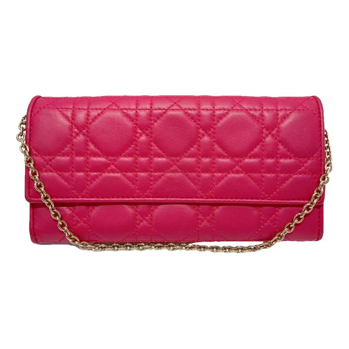 Lady Dior Wallet On Chain leather crossbody bag
