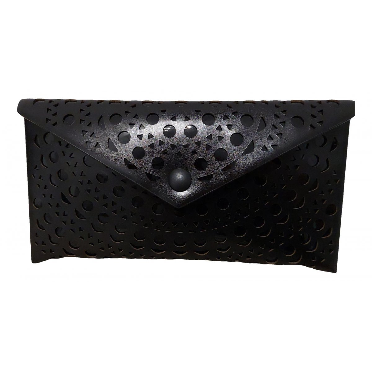 Leather clutch bag