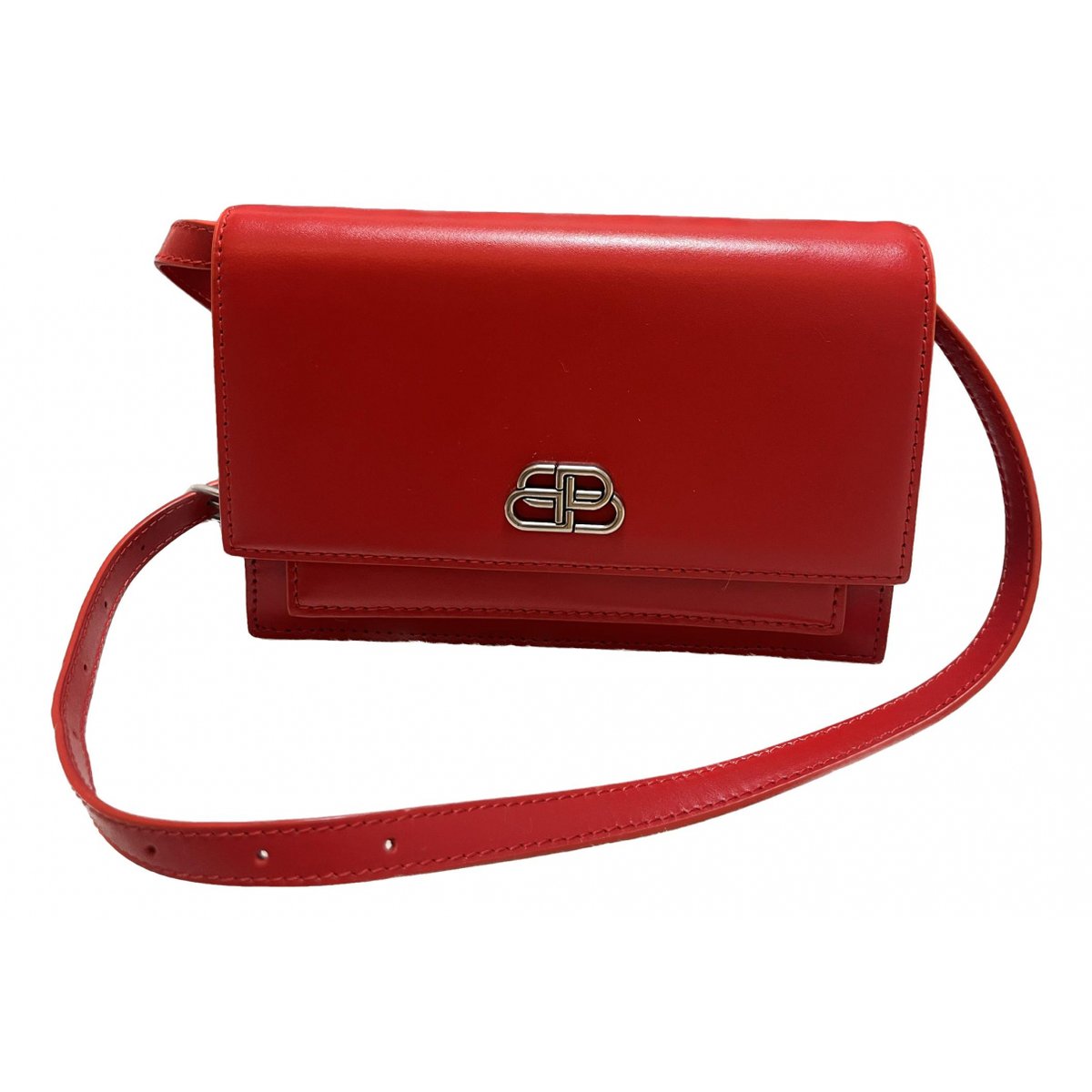 Sharp leather handbag