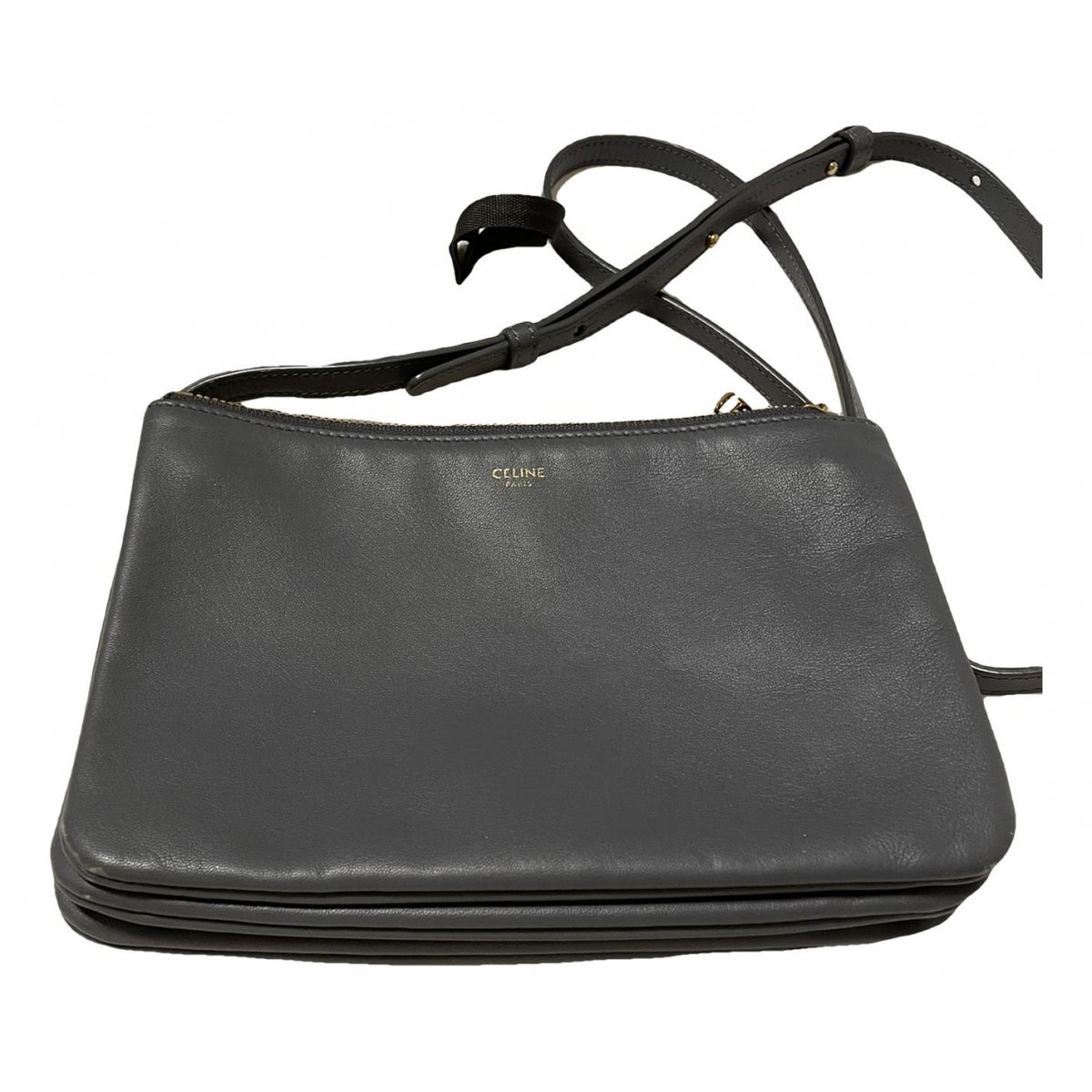 Trio leather crossbody bag