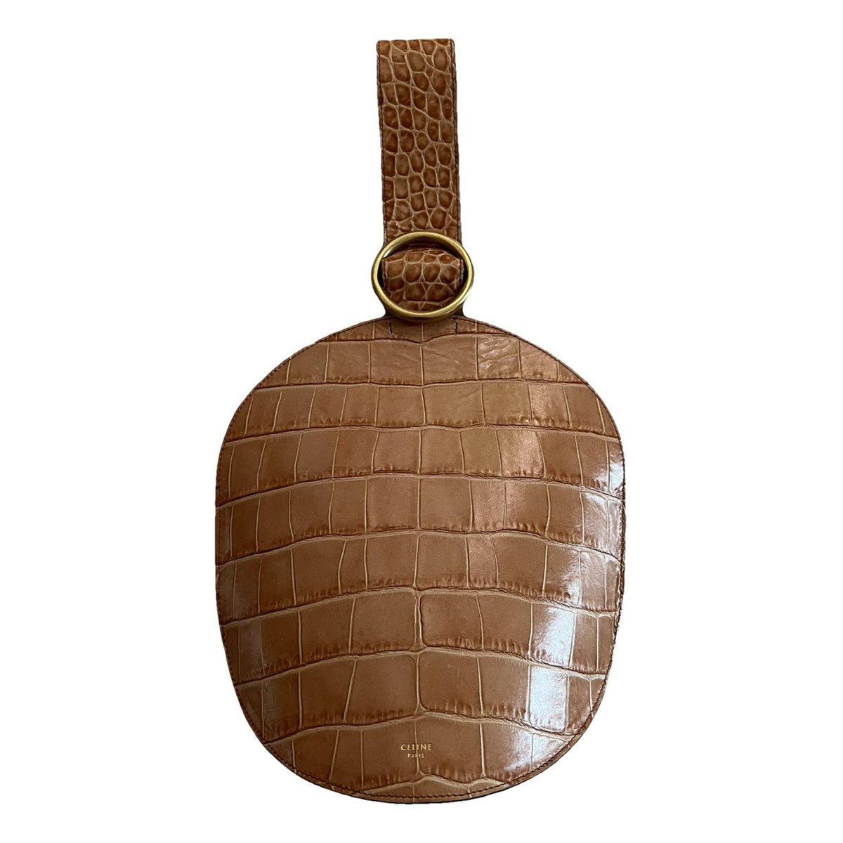 Curve leather handbag
